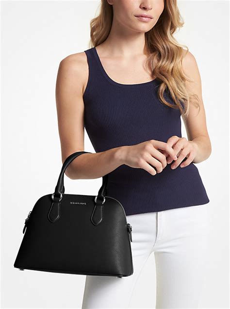 michael kors veronica|Veronica Medium Saffiano Leather Dome Satchel .